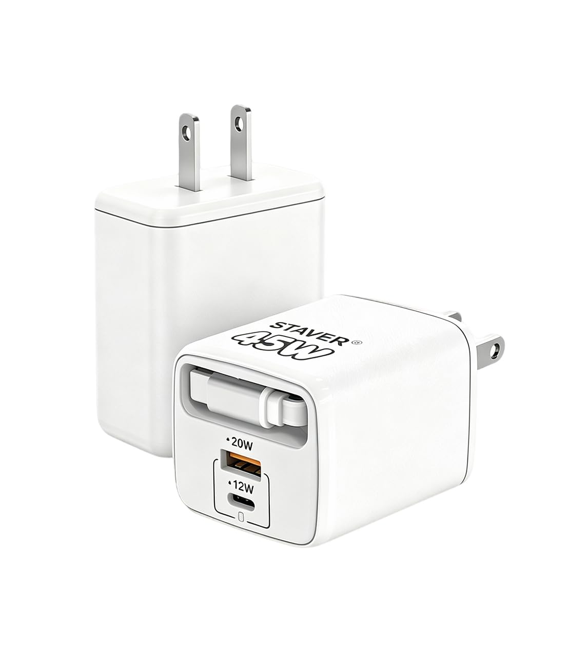 Amazon.co.jp: 【65cm伸縮ケーブル対応】45W GaNIII急速充電器 Type-C