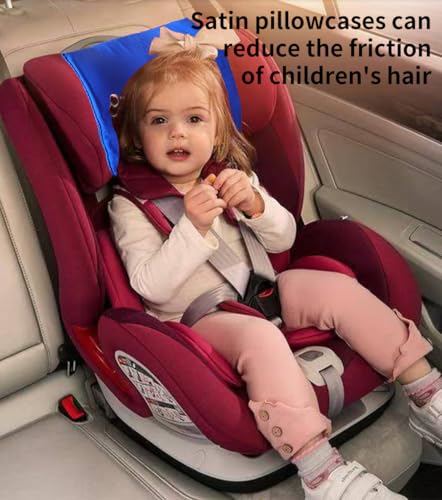Image of 2Pcs Car Seat Headrest Cover for Babies, Soft and Smooth Headrest Cover for Hair Protection, Skin-Friendly Baby Car Seat Head Protector