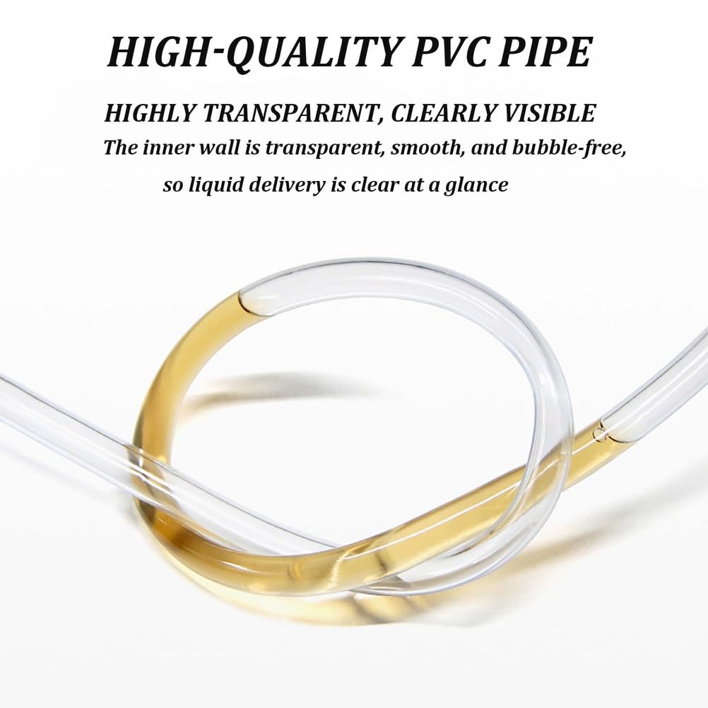 COYOUCO Durchsichtiger Flexibler PVC-Schlauch OD 20 mm / 22 mm / 24 mm transparenter Vinylschlauch für Aquarium, Pumpe, Labor, DIY-Projekte 5 Meter,24mm*19mm