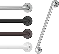 Tesuchan 16 Inch Brush Nickel Shower Grab Bars for Seniors - 500LB Capacity, Concealed Screws, Rustproof 304 Stainless Steel