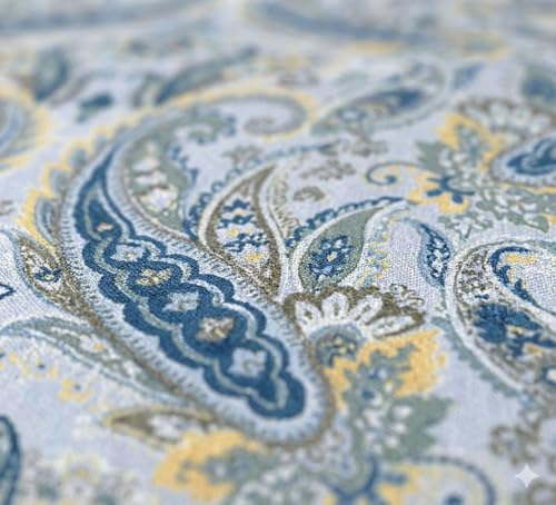 Image of FRESH FROM LOOM Luxury 240 TC Pure Cotton King Size Flat Bedsheet with 2 Pillow Covers Premium 100% Cotton King Size Bedsheet - 240 Thread Count - Hypoallergenic & Soft, Aqua, Size- 108x108 inch