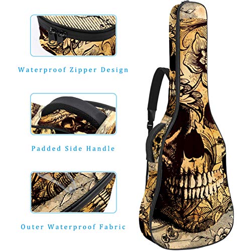 Housse de transport imperméable pour guitare électrique, basse acoustique et classique, fermeture éclair, motif tête de… - Les Beatles, Paul McCartney, John Lennon, RIngo Starr, George Harrison Housse de transport imperméable pour guitare électrique, basse acoustique et classique, fermeture éclair, motif tête de… – Image 5
