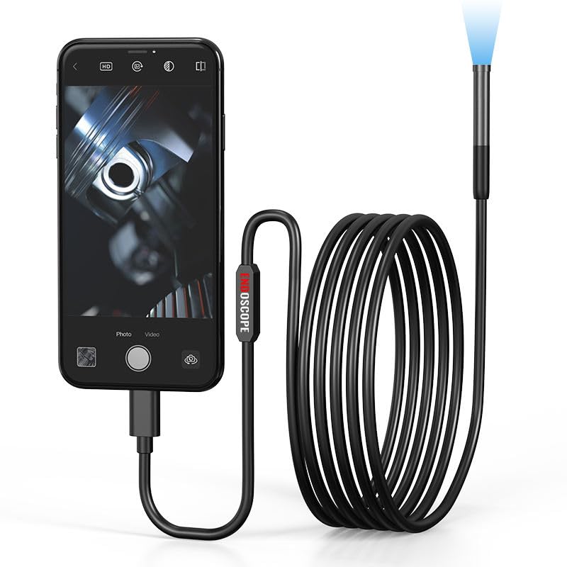 Image of SECURINNOV 2MP HD 2M Endoscope Camera Waterproof IP67 Inspection Snake Camera with 6 Adjustable LEDs | 3-in-1 USB /Type-C /Micro-USB Borescope for Android Smartphones | Laptop & PC (2M Endoscop)