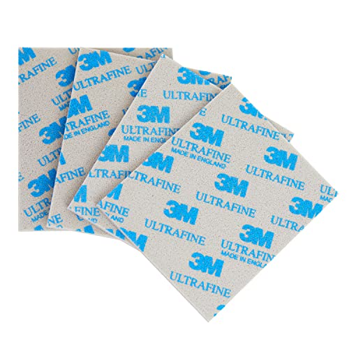 ［正規品］3mスポンジ サンドペーパー 紙やすり 耐水ペーパー サビ落とし 4枚セット FMLIFE (4 pcs(ULTRAFINE)&nbsp;)