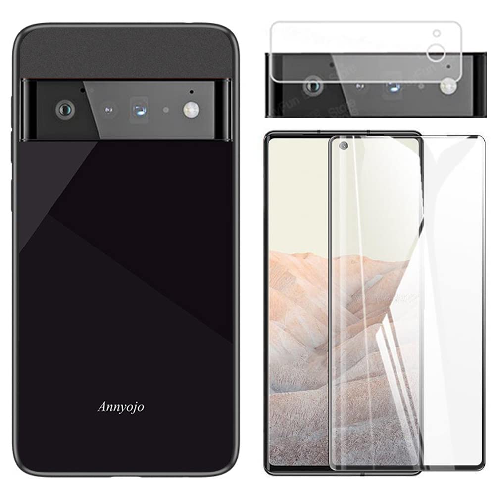 Pixel 6 ケース&ガラスフィルム装着使用／動作・電池◎ わずかにヒビ