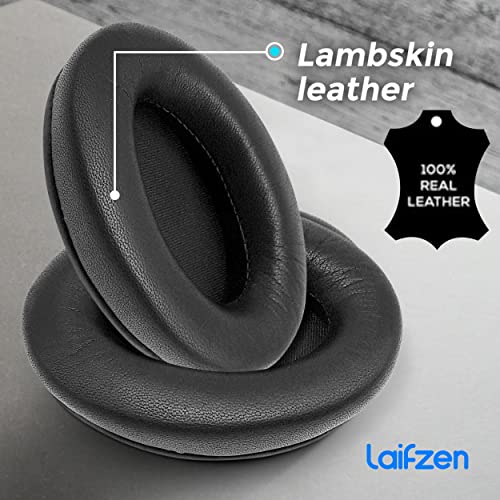 Almohadillas para auriculares Lambskin XM4 para Sony WH-1000XM4, repuesto de cuero auténtico de cordero, cojines auriculares (Plata) miniatura 3