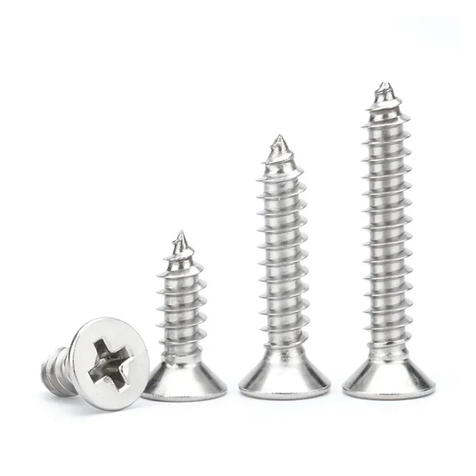Tornillos Tornillos autorroscantes Tornillo de Ace Tornillo for Madera autorroscante de Cabeza avellanada Plana de Acero Inoxidable M4 316(M4(20Pcs)*20mm)