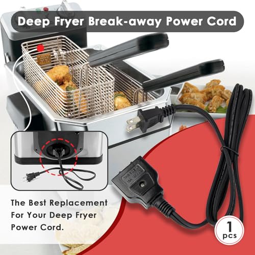 image for FixlyFido 028372 Deep Fryer Breakaway Power Cord for Waring DF175 DF25