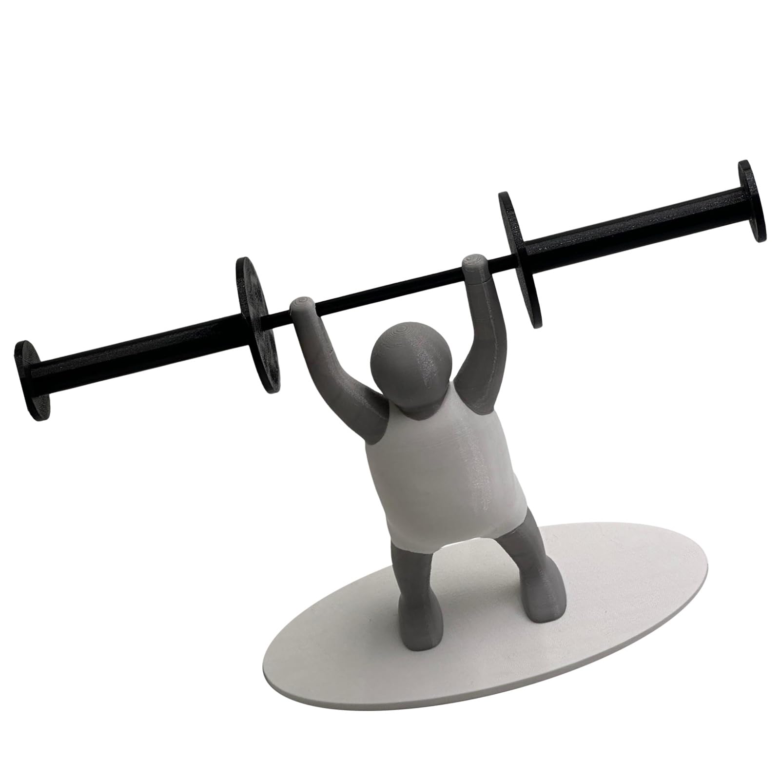 Elnwnnkc Gray And White Villa Artistic Weightlifters Tissue Holder Bathroom Decor Printed Compact Size 16X24cm Paper Towel Holder