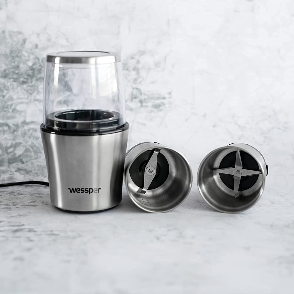 Wessper Gewürz und Kaffee Mühle MINIMILL mit 2 x 70g Wessper Gewürz und Kaffee Mühle MINIMILL mit 2 x 70g