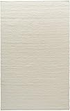 TISCA Teppich aus Schurwolle NEO wollweiss (Verschiedene Größen) 70 x 130 cm