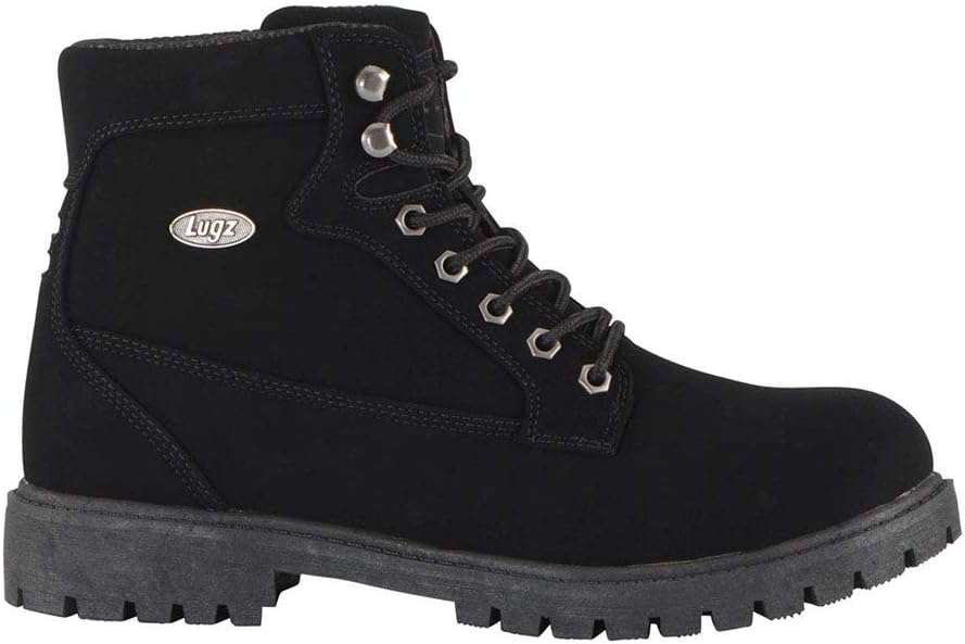 Lugz mens Mantle Hi Classic 6-Inch Memory Foam Fashion Boot Black 9 medium US