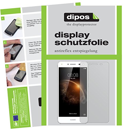 dipos I 2X Schutzfolie matt kompatibel mit Huawei Y6 II Compact Folie Bildschirmschutzfolie