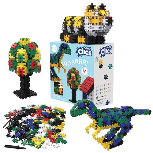 Nano Clics Creative Builders 500, Construction Toys for Children Ages 8 and up, Creative Educational Toys in a 500 Piece Set, Building Blocks for Girls and Boys, Durable Toys