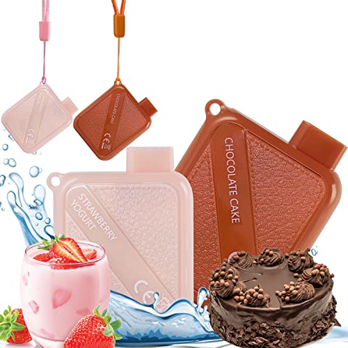 VAPORVERSE Pod Desechable Cigarrillo Electrónico Desechable Sin Nicotina 800 Caladas Vapeo Barra de Soplo E-Liquid Serie de Bosque Negro Paquete de 2 (Bosque Negro+Fresa sedosa) Cover