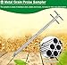 Metal Grain Sampler Probe for Agriculture, Solid Particle Probes for Rice Corn Soybeans Sampling, Powder Sample Tube with Double Handle(Dia-38mm (1 1/2