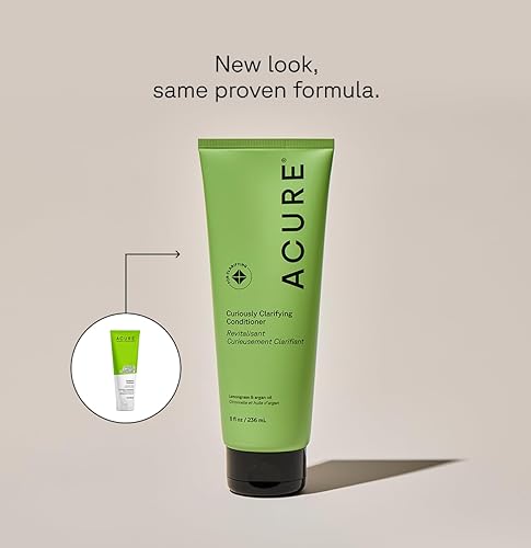 Miniatura 2 de Acure El acondicionador curiosamente aclarante y el argán limpian suavemente elimina la acumulación y aumenta el brillo y repone la humedad
