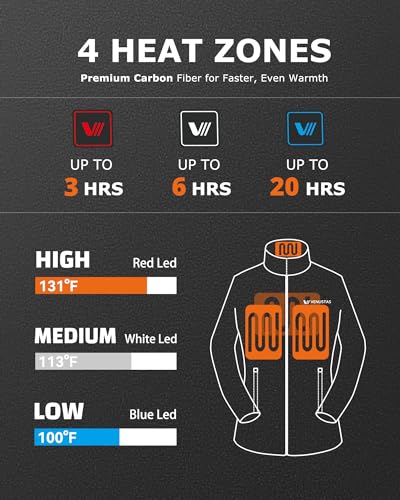 Image of Venustas Kids Heated Fleece Jacket with Battery, Boys Youth Electric Heated Coat for Winter