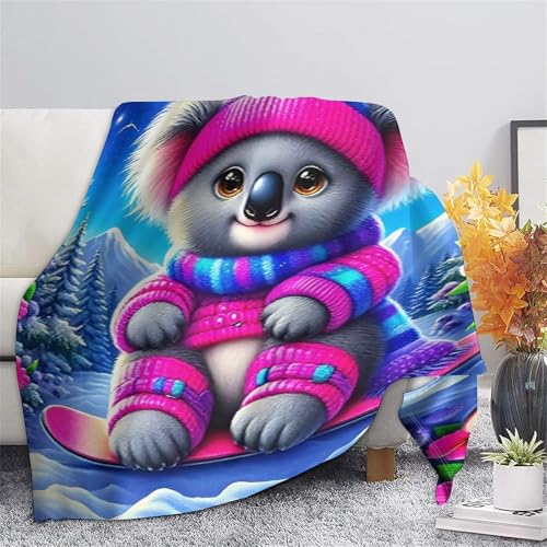 Couverture lit microfibre koala douce haute densité 150x200 - 7
