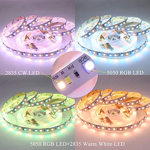 Tira de LED RGB+CCT RGBWW 16.4 pies 24V LEDENET miniatura 3