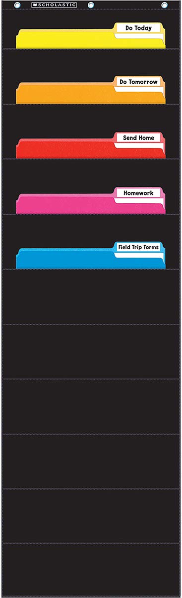 File Organizer (Black) Pocket Chart