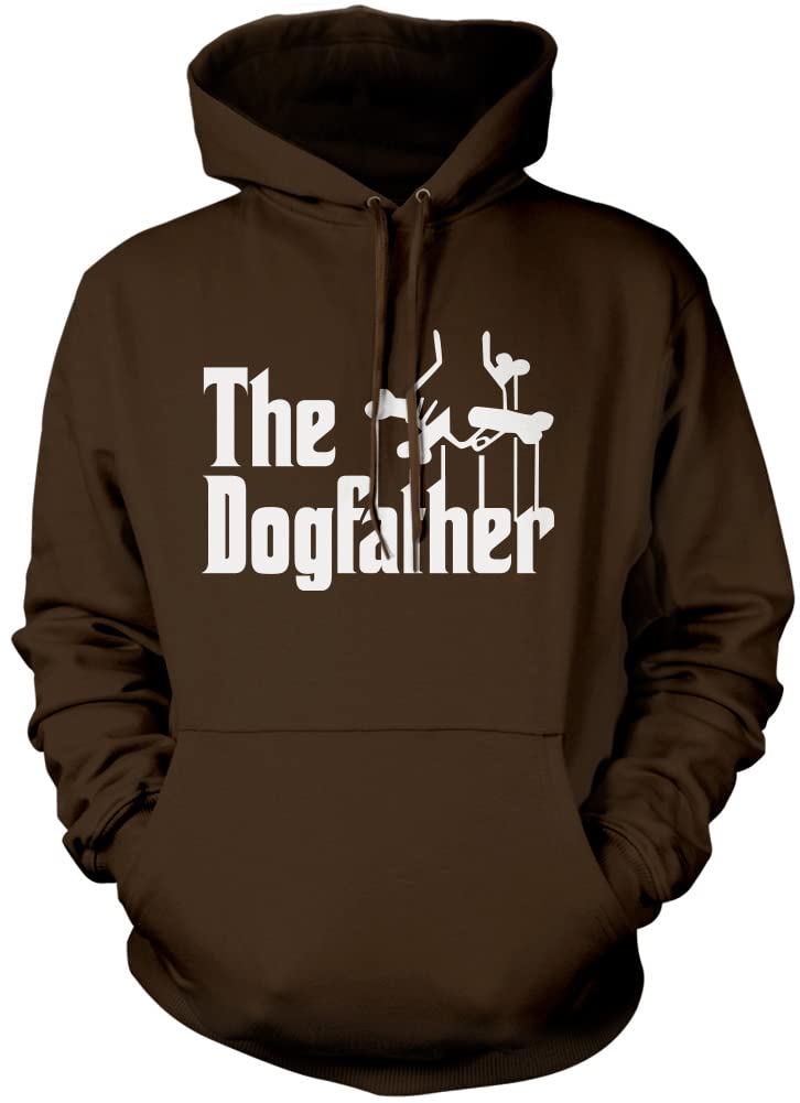 The Dogfather Unisex Hoodie - Brown Medium