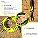 5m Schleppleine Hunde, Wasserfeste Hundeleine Rundleine mit Handschlaufe, Robuste Freilauf-Trainingsleine Neon-Gelb, bis 35kg