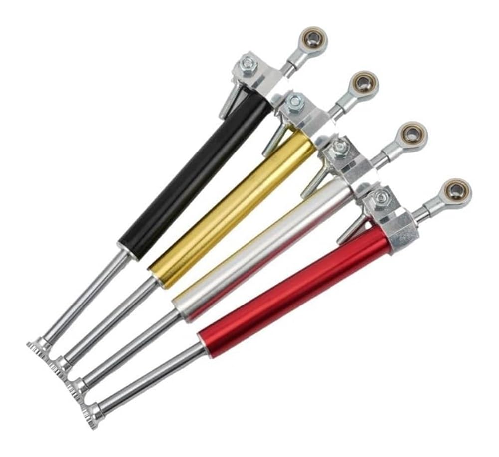 Amortisseur de Direction de Moto 330MM, stabilisateur de Direction de Fourche, Accessoires compatibles avec Motocross (Rouge)