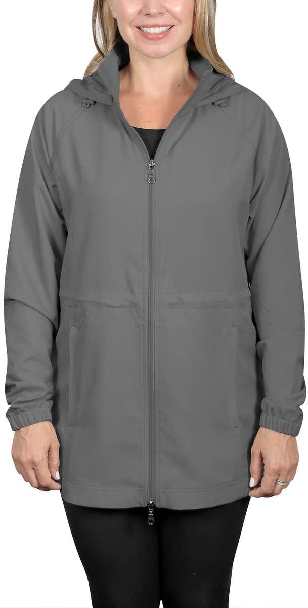 Kirkland Signature Women's Anorak Jacket (Medium, Gray)