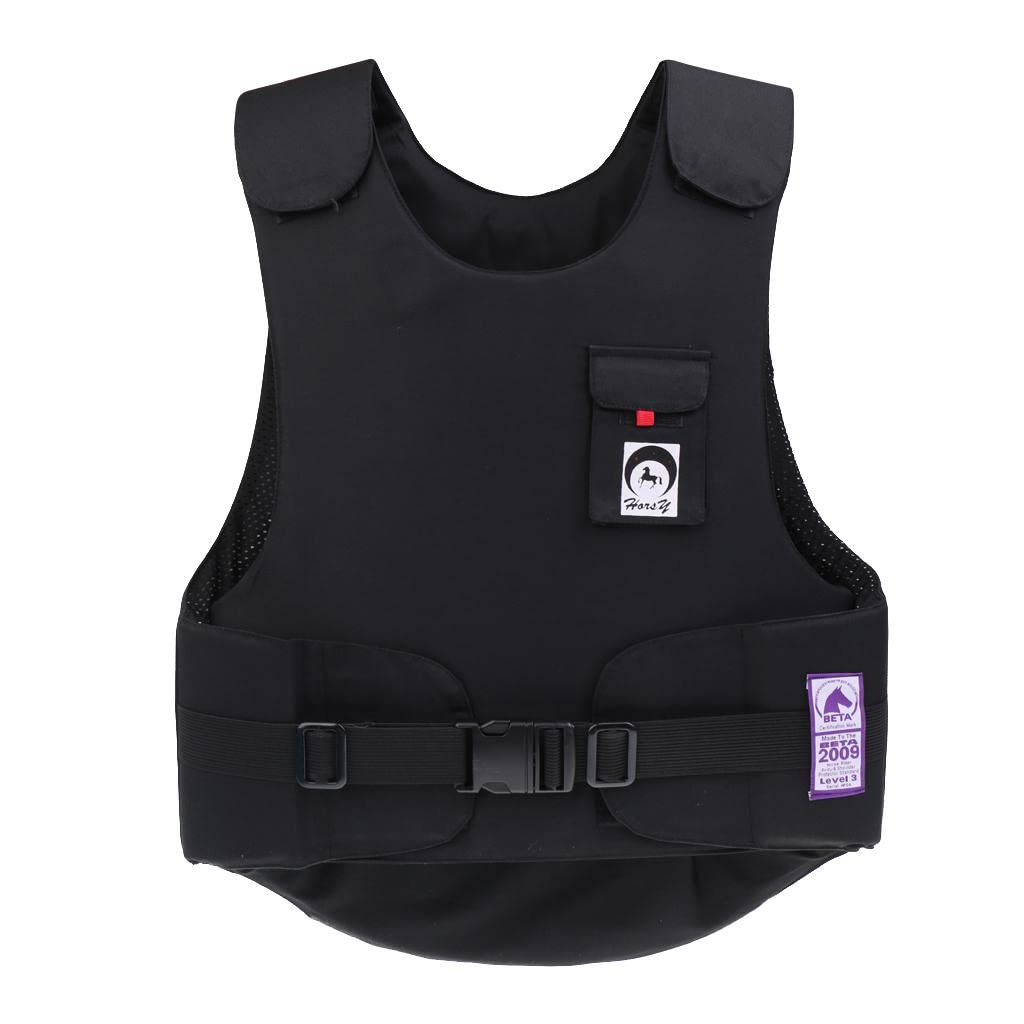 Chaleco para Equitación Protector Corporal Unisex Relleno Espuma EVA Multiples Ajuste Personalizado con Hebilla Adecuado para Ecuestres