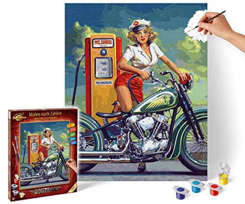 Schipper 609130875 Peinture par numéros – Route 66 – Tableaux de Peinture pour Adultes avec...