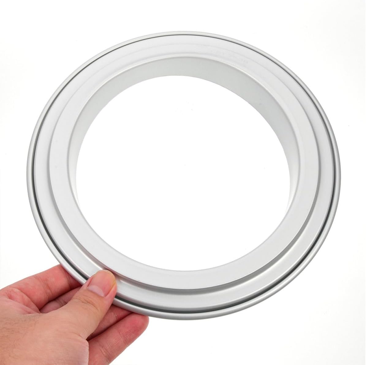 SOLUSTRE Nonstick Aluminum Alloy Pizza Saucing Ring with Smooth Edges 10 Inch round Baking Dough Cutter for Kitchens and Restaurants, for Baking Enthusiasts
