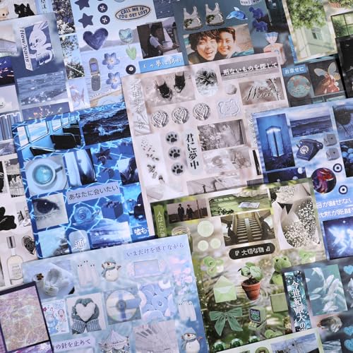 Image of Girl's Japanese Retro Sticker Book, Nostalgic Theme - 700+ Japanese dreamcore Style Glitter Stickers, for DIY Scrapbooking Journaling Handbook Decoration