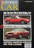  Performance Car magazine 04/1990 featuring Aston Martin, Ford Cosworth, Mazda MX-5, SAAB