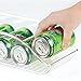 mDesign Long Plastic Soda Can Dispenser Storage Organizer Container Bin for Kitchen Pantry, Countertop, Cabinet, Refrigerator, Freezer, Hold Canned Food, Soup, Water, Ligne Collection, Clear