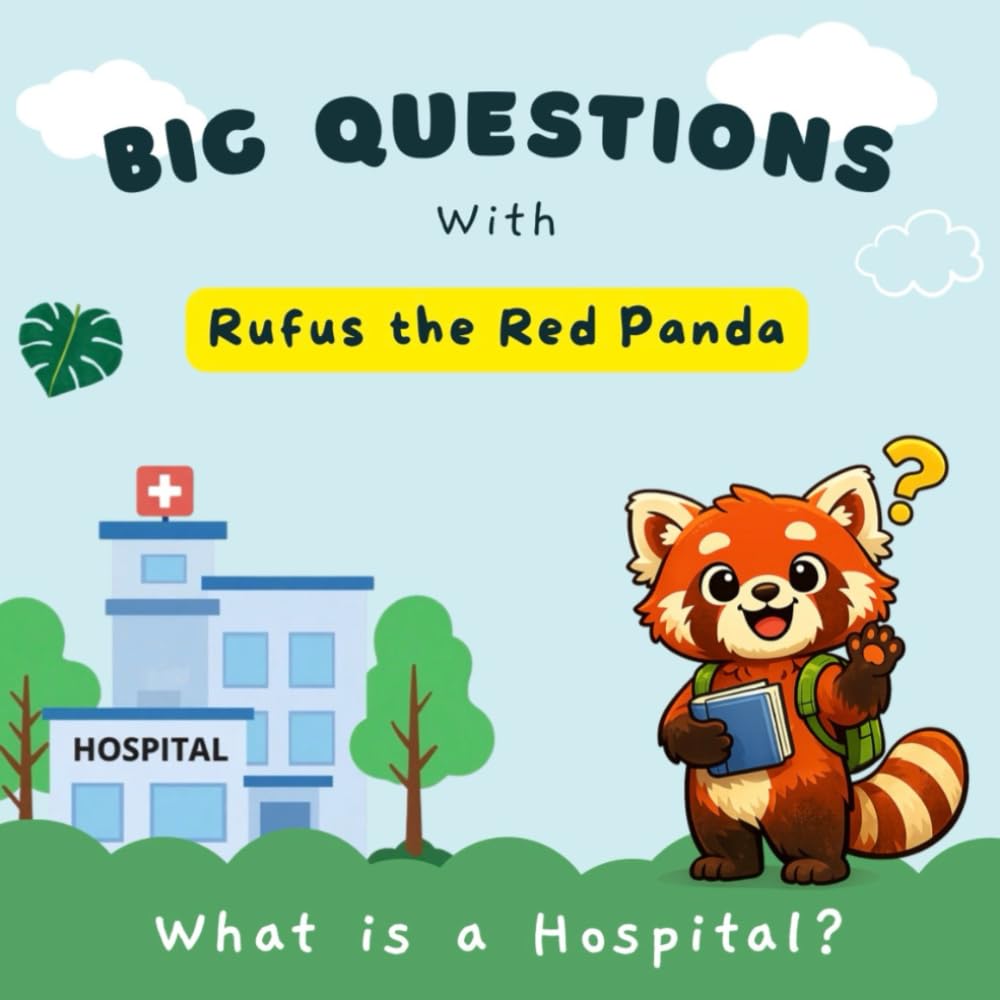 Big Questions with Rufus the Red Panda: What Is a Hospital? — A Fun, Reassuring Children’s Picture Book (Ages 4–7)