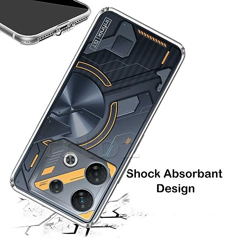 Image of Soft Silicone TPU Back Cover Compatible with Infinix GT 10 Pro, Transparent