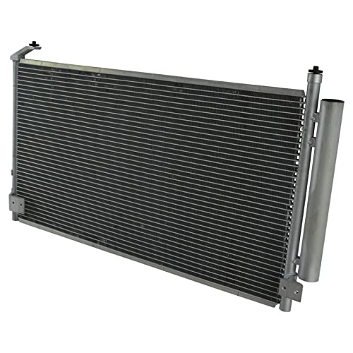 Image of TRQ Air Conditioning A /C Condenser Receiver Drier Compatible with 2003-2008 Subaru Forester SU3030126 SU3030132