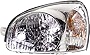 Evan Fischer Headlight Assembly Compatible with 2003-2006 Hyundai Santa Fe Halogen Driver Side