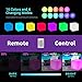 YESIE 16-Inch Cordless LED Cube Chair Light,Detachable Easy Charging,Remote Control Side Table,Accent Lava Lamp,16 RGB Colors Tesseract Cube Mood Lamp for Adult