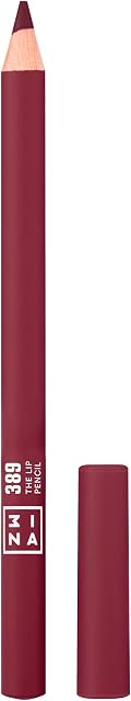 3INA MAKEUP - Vegan - Cruelty Free - The Lip Pencil 389 - Burgundia - Długotrwała kredka do ust - Precyzyjna końcówka - Łatwe rozprowadzanie - Kremowa konsystencja