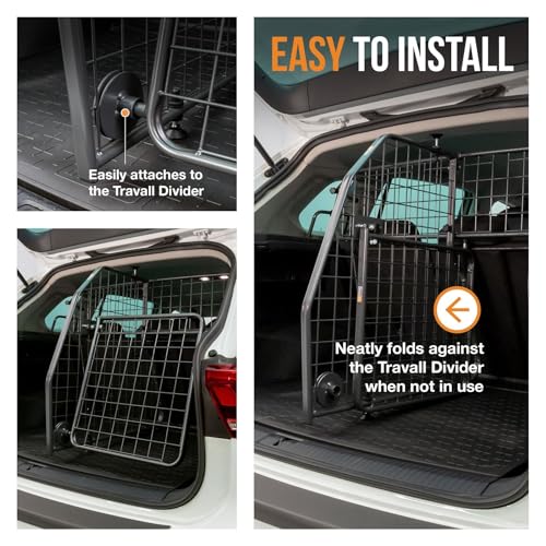 Travall Hundegitter Trenngitter & Heckgitter Set Für VW Tiguan (2016-2024) SUV Fahrzeugspezifischer Hundeschutzgitter & Gepäckbarriere, Einfache Montage Hundetransport und Gepäckschutz 50/50 Teilung