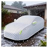 Hail Protector Truck Cover Truck Compatible with Chevy Silverado 1500 Crew Cab 2014-2019, 4-Layer Thickened Anti-Hail Car Cover,Waterproof, Sunproof, Windproof,Sandproof, Rain Snow j1112s