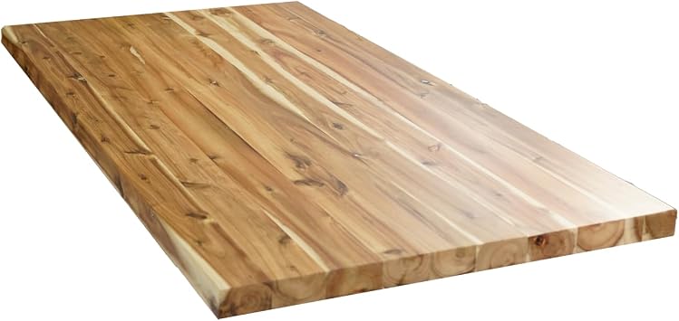 BingLTD - 60" L x 30" Rectangular Acacia Butcher Block Standard Countertop with Edge Grain CT6030-AC-CC