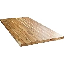 BingLTD - 60" L x 30" Rectangular Acacia Butcher Block Standard Countertop with Edge Grain CT6030-AC-CC