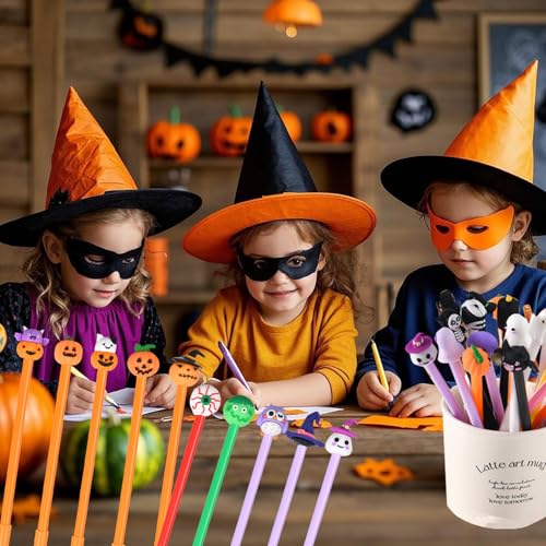 Pack de 36 bolígrafos Halloween tinta gel negra 0.5mm miniatura 2