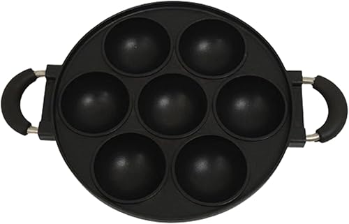 7 Hole Cooking Cake Pan Cast Iron Omelette Pan Non-Stick Cooking Pot Breakfast Egg Cooker Cake Mold Kitchen Cookware