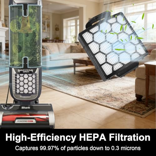 Image of ZU102 Filters for Shark Rotator Pet Upright Vacuum ZU100 ZU102, Include 2 HEPA, 4 Foam & Felt Filter and 4 Odor Neutralizer Cartridges for Pet Homes, Reduces Hair Dust & Smell