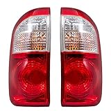 Aftermarket Replacement Driver and Passenger Side Tail Light Assembly Set Compatible with 04-06 Tundra Double Cab with Standard Bed