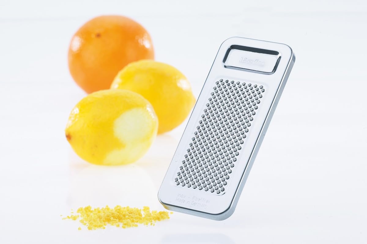 Gefu Lemon and Spice Grater Raspy 11x5cm of Stainless Steel, Silver, 11 x 5 x 2 cm